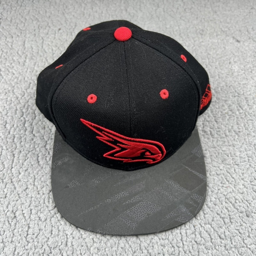Atlanta Hawks Adidas Snapback Hat Mens Black Camo Brim Adjustable Cap NBA Adult